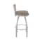 Holland Bar Stool Co Revelle 36in Swivel Extra Tall Bar Stool, Anodized Nickel Finish, Medium Back and Canter Earth Seat 881 - alternate 7