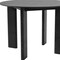 Homeroots 42" Black Solid Wood Round Top Dining Table 712203 - alternate 5