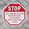 Signmission Stop Use Extreme Caution When Walki, 10 inch X 10 inch, Aluminum Metal Signs, 2PK OC-A-2PACK-10-42 - alternate 5