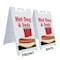 Signmission Hot Dog & Soda, A-Frame & 2 Decals Installed, Heavy-Duty Plastic Frame SBHD-D-2436-Hot Dog & Soda - alternate 5