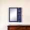 Homeroots 32" Blue Metal Framed Dresser Mirror 486464 - alternate 4