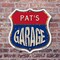 Signmission Pat's Garage, 6 inch X 6 inch, Plastic Sign, 2PK SHI-P-2PACK-6-383-PAT - alternate 6