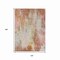 Homeroots 10' X 14' Tan Mauve And Ivory Abstract Washable Indoor Outdoor Area Rug 615883 - alternate 8