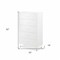 Homeroots 32" White Five Drawer Standard Chest 286660 - alternate 4