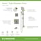 Symmons Duro HydroMersion Double Handle Tub and Shower Trim Kit with Hand Spray (Valve Not Included) 3696STN15TRM - alternate 3