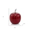 Homeroots 6" Red Aluminum Decorative Apple Tabletop Sculpture 354694 - alternate 5