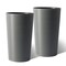 Homeroots Set of Two Light Gray Heavy Duty Plastic Cylindrical Planter Pots 719626 - alternate 4