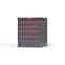 Strong Hold 5 drawer cabinet - (1x 4ft, 3x 5ft, 1x 6ft) - Red accents - Keyed Different S3036-PPDAS-0506DS - alternate 3