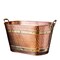 Kings County Tools Copper Metal Tub with Sturdy Brass Handles 33QT Heavy Duty Metal Basket GW86A09-11 - alternate 1