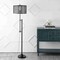 Jonathan Y Noah 64.5" Modern Industrial Iron Height-Adjustable LED Floor Lamp, Black JYL8505A - alternate 8
