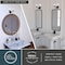 Vaxcel Bellwood 13.5 in. 2-Light Traditional Black Bathroom Vanity Fixture, Glass Shade W0517 - alternate 7
