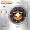 Powertec 4-1/2 Inch Diamond Saw Blades for Angle Grinder, Super Thin Turbo Mesh Rim Tile Blades, 3PK 14000-P3 - alternate 5
