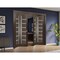 Sartodoors Sliding Closet Double Bi-fold Doors Solid Core Modern Interior QUADRO4088DBF-CA-72 x 84 (4* 18x84) - alternate 5