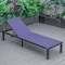 Leisuremod Marlin Patio Chaise Lounge Chair with Black Aluminum Frame, Navy Blue MLBL-77NBU - alternate 8