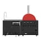 Koolmore Outdoor Kitchen Suite with 22 Inch Gas and Wood Fired Pizza Oven, Sink and faucet, Outdoor Fridge KM-OKS-P4679 - alternate 12