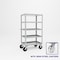 Pucel Five Shelf Extra Heavy Duty Stock Cart, 24 in W x 68 in H x 36 in D, Gray H-2436-S - alternate 1