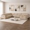 Homeroots Beige Leather Power Reclining U Shaped Eight Piece Corner Sectional 643954 - alternate 7