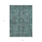 Homeroots 9' X 12' Turquoise Oriental Washable Non Skid Indoor Outdoor Area Rug 563851 - alternate 9