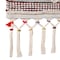 Homeroots 36" X 20" Red And White Geometric Cotton Square Hanging Tapestry 515656 - alternate 5