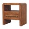 Homeroots 23" Brown Solid Wood Two Drawer Nightstand 701726 - alternate 7