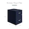 Space Solutions 14.25 in W 2 Drawer Vertical File Cabinet W/ Accessory Drawer, Navy 25966 - alternate 15