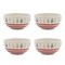 Homeroots Set of Four 6" White Green And Red Ceramic Christmas Trees Round Candy or Nut Bowls 638947 - alternate 4