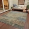 Homeroots 5' X 8' Pewter And Wheat Abstract Washable Indoor Outdoor Area Rug 616245 - alternate 6