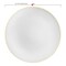 Smarty Had A Party White with Gold Organic Plastic Dinner Plates (9 in), 120PK 939WHG-CASE - alternate 6