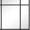 Homeroots 39" Black Iron Window Pane Geometric Framed Accent Mirror 691630 - alternate 4