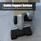 Supplygiant Rooftop Support Block w/Galvanized Steel Strut Sleeper Curb Replacement 1,000 lbs load 6 In, Black SUC-U427W - alternate 9