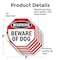 Signmission Warning Beware of Dog, 6 inch X 6 inch, Vinyl Decal, 5PK OC-D-5PACK-6-49 - alternate 3