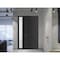 Vdomdoors Front Exterior Prehung Metal-Plastic Door, Manux 8111 Matte Black, Side Sidelite Transom, Office Co MANUX8111EXD-BLK-W36+14xH80-LH - alternate 1