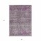 Homeroots 8' X 10' Purple And Gray Floral Washable Indoor Outdoor Area Rug 606209 - alternate 7