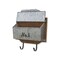 Homeroots 14" Brown And Gray Metal And Solid Wood Mail Box With Lid 399684 - alternate 4