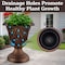Pure Garden 2-Pack Outdoor Urn Planters 16x18IN for Porch, Patio or Entryway, Bronze 50-LG1433 - alternate 9
