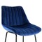 Elama 2 Piece Velvet Stripe Stitch Bar Chair in Royal Blue with Metal Legs ELM-222-1-BLU - alternate 7