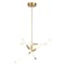 Vaxcel Avalon 3-Light 27 in W Muted Brass Gold Pendant Light, Frosted White Shade, Integrated LED P0426R - alternate 1
