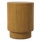 Leisuremod Eden 14 in Round Stone Side Table, Weatherproof Pedestal Base, Fully Assembled EST14BR - alternate 1