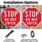Signmission Stop Do Not Enter, 6 Inch X 6 Inch, Plastic Sign OC-P-6-11 - alternate 7