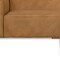 Homeroots 122" Sienna Leather Sofa With Ottoman With Brown Legs 641056 - alternate 4