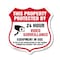Signmission Video Surveillance Shield Sign This Prop, 6 Inch X 6 Inch, Plastic Sign SHI-P-6-470 - alternate 1