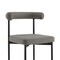 Armen Living Shannon Dining Chair with Matte Black Iron and Light Gray Faux Leather - Set of 2 LCSNSIBLKPGRY - alternate 7
