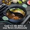 Kenmore Theodore 6.5 Quart Nonstick Cast Aluminum Divided Hot Pot Pan with Lid 137393.02 - alternate 5