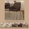 Leisuremod Zaire Collection Modern Dining Chair, Gold Legs and Dark Brown Velvet ZDC52DBR - alternate 7
