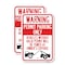 Signmission Warning Permit Parking Only Vehicles Without Permits Wi, 12'' X 18'', Heavy Gauge Aluminum, 2PK A-1218-2PACK-22711 - alternate 1