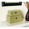Homeroots Set of Two light Green Wooden Storage Boxes, 2PK 399679 - alternate 6