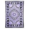 Homeroots 80" X 56" Purple Black And White Mandala Cotton Hanging Tapestry 397193 - alternate 1