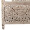 Homeroots Gray Carved Floral Solid Wood King Bed Frame 521083 - alternate 8