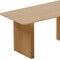 Homeroots 67" Natural Wood Double Pedestal Base Dining Table 713569 - alternate 4