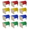 Flipside 18 x 48 Study Carrel Assorted Corrugated Pack of 12 61849-12 - alternate 8